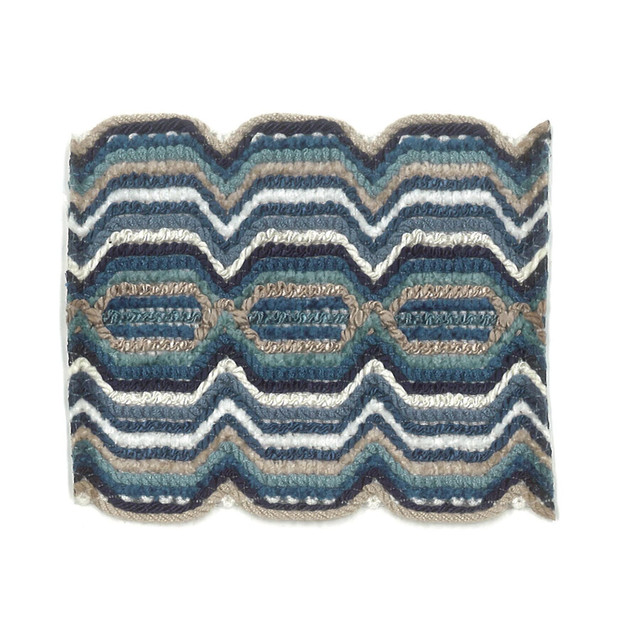 Stout Trim Fiesta 2 Ocean New World Trim Volume Ii 91% Spun Viscose 9% Nylon CHINA Horizontal: 1 and Vertical: 0 2.88 in - My Fabric Connection -