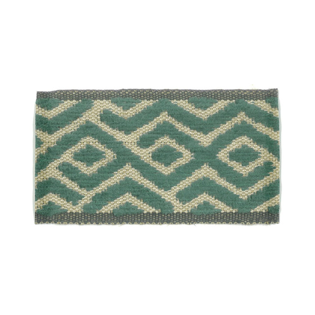 Stout Trim Taft 7 Lagoon New World Trim Volume Ii 50% Linen 30% Spun Viscose 20% Polyester ITALY Horizontal: 1 and Vertical: 0 1.88 in - My Fabric Connection -
