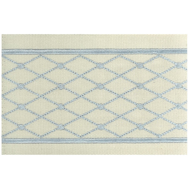 Stout Trim Aloof 2 Azure Illumination Trim 100% Cotton 100% SVT INDIA Horizontal: 1.25 and Vertical: 0 4 in - My Fabric Connection -