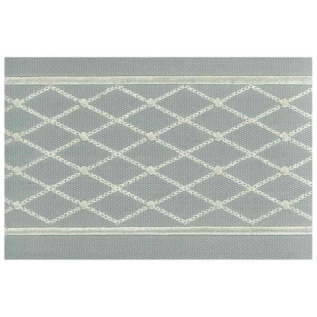 Stout Trim Aloof 3 Pewter Illumination Trim 100% Cotton 100% SVT INDIA Horizontal: 1.25 and Vertical: 0 4 in - My Fabric Connection -