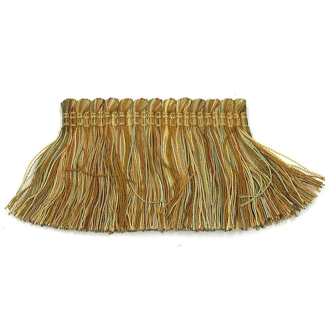 Stout Trim Debonair 37 Nutmeg Art Of Design Trim-2 Brush Fringe 100% Spun Viscose CHINA Horizontal: 0 and Vertical: 0 2 in - My Fabric Connection -