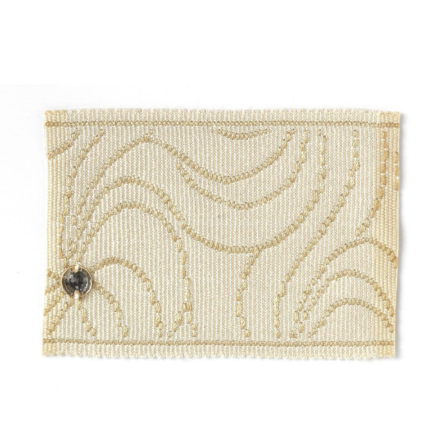 Stout Trim Casa 1 Sand Bedazzle Trim 100% Spun Viscose CHINA Horizontal: 0 and Vertical: 0 2.5 in - My Fabric Connection -