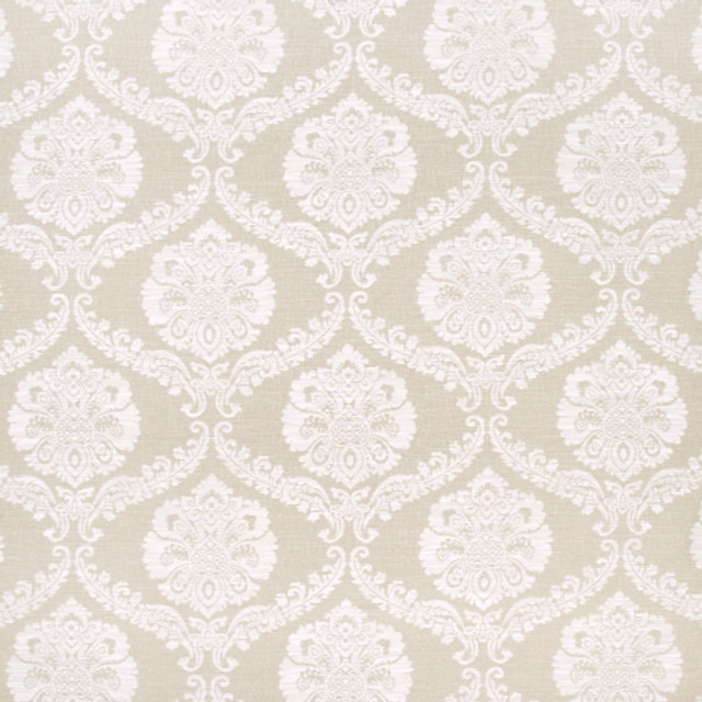 Carole Fabric Misty Waters Sand COCONUT CREAM 60% Viscose, 40% Polyester China N/A Horizontal: 15 3/8" and Vertical: 13 3/4" 56" - My Fabric Connection -