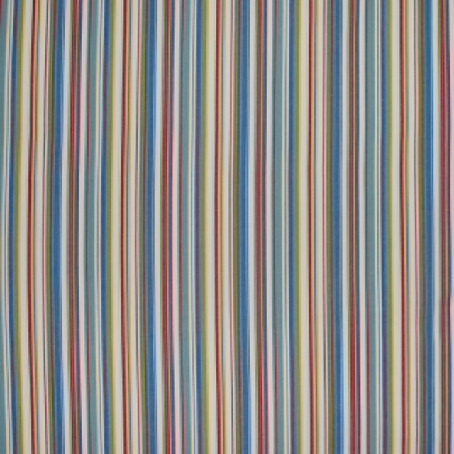 Carole Fabric Cabaret Stripe Primary In Tune 100% Cotton India N/A Horizontal: 0" and Vertical: 9" H 54" - My Fabric Connection -