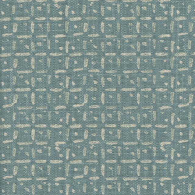Carole Fabric Down Below Seafoam Clean Comfort 85% Cotton, 15% Linen Printed In USA Passes 24,000 Double Rubs Wyzenbeek Horizontal: 9" and Vertical: 6 3/8" 54" - My Fabric Connection -