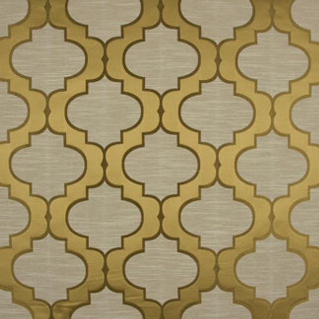 Carole Fabric Thespian Gold Etiquette 58% Polyester, 42% Cotton India N/A Horizontal: 9 1/4" and Vertical: 8 3/4" 55" - My Fabric Connection -
