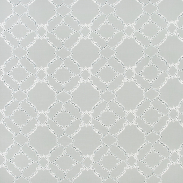 Carole Fabric Byram Ridge Silver BREATHTAKING 100% Polyester China Passes 30,000 Double Rubs Wyzenbeek Horizontal: 9" and Vertical: 9" 55" - My Fabric Connection -