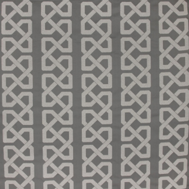 Carole Fabric Grand Cable Cinder Sandalwood 100% Polyester India N/A Horizontal: 9 1/8" and Vertical: 8 1/2" 54" - My Fabric Connection -