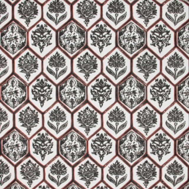 Carole Fabric Be Merry Rust Mulberry Sangria 100% Cotton India Passes 25,000 Circular Rubs Martindale Horizontal: 13 1/2" and Vertical: 12 1/4" 54" - My Fabric Connection -