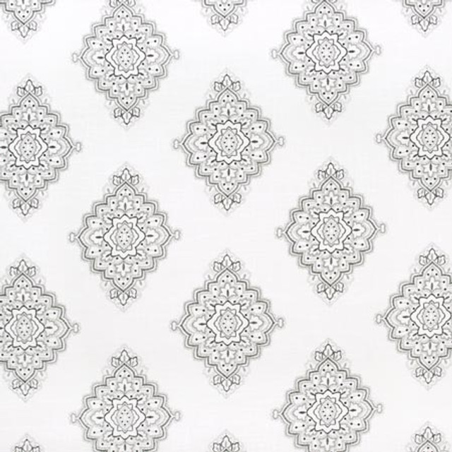 Carole Fabric My Alibi Ebony ONYX & IVORY 55% Linen, 45% Rayon China Passes 30,000 Double Rubs Wyzenbeek Horizontal: 17 3/4" and Vertical: 15 1/2" 53" - My Fabric Connection -