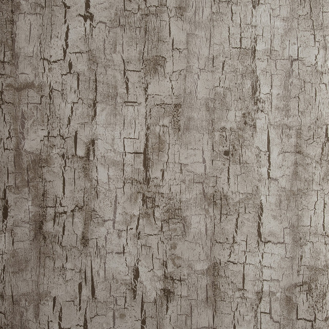 Clarke And Clarke Wallcovering Tree Bark Pewter CLARKE & CLARKE REFLECTIONS WOOD PULP - 74%;BINDER - 13%;POLYESTER - 13% United Kingdom - Horizontal: 20.875 and Vertical: 10.5 20.875 - My Fabric Connection -