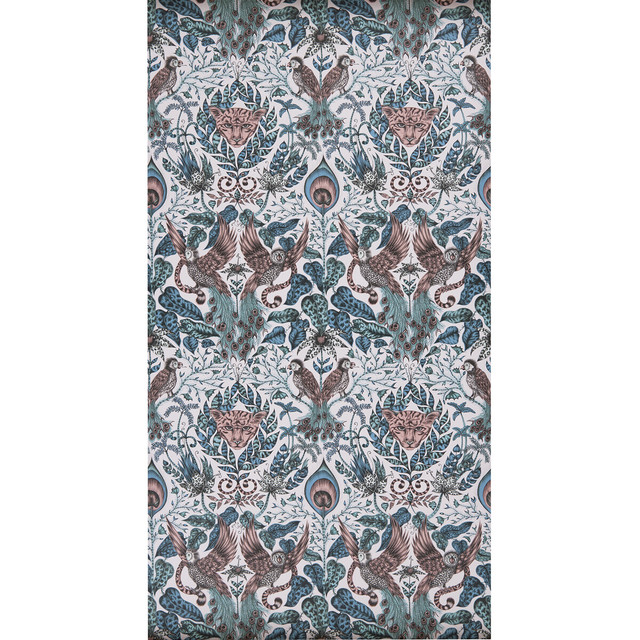 Clarke And Clarke Wallcovering Amazon Pink ANIMALIA BY EMMA J SHIPLEY FOR C&C - United Kingdom - Horizontal: 0 and Vertical: 18 20.5 - My Fabric Connection -