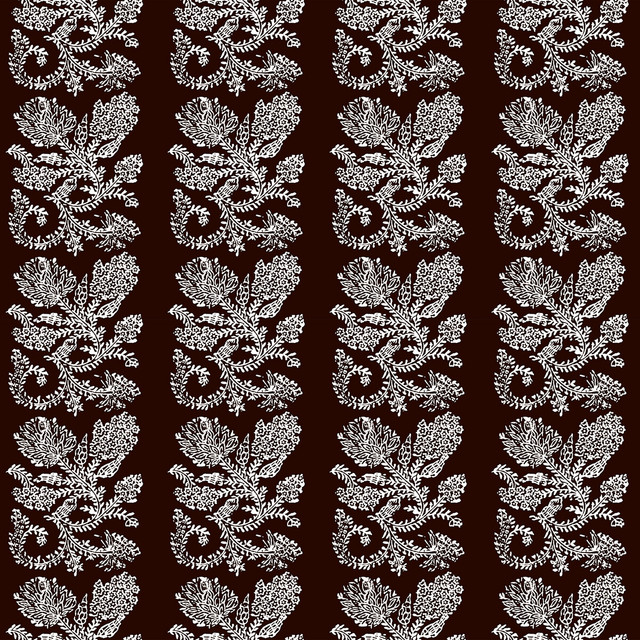 Gaston Y Daniela Fabric Camino Chocolate LORENZO CASTILLO V COTTON - 61%;LINEN - 39% Spain MEDIUM Horizontal: 7 and Vertical: 6.6 54 - My Fabric Connection -