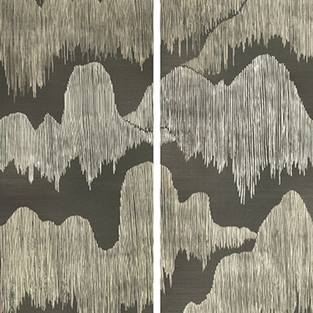 Groundworks Wallcovering Cascadia Paper Noir