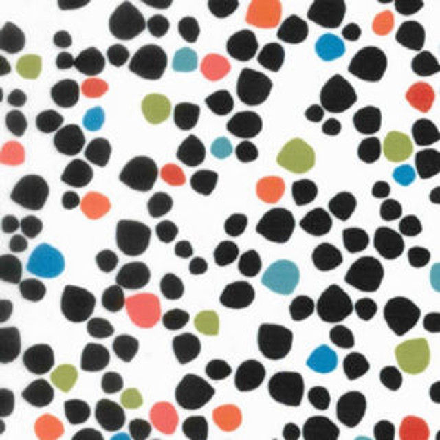 Norbar Fabric Jolie Black PRISM CARNIVAL 100% POLYESTER CHINA 13 3/4"V 27 1/2"H 57 - My Fabric Connection -
