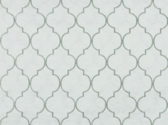 Norbar Fabric Kilwin White 130 100% POLYESTER INDIA 4 1/4"V 3"H 51 - My Fabric Connection -