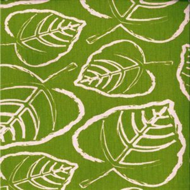 Norbar Fabric Leaf Chartreuse 100% COTTON USA V-8" H-17.375" 54" - My Fabric Connection -