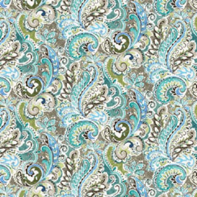 Norbar Fabric Midland Seaglass PRISM CARNIVAL 100% COTTON KOREA 13 1/2"V 27"H 54" - My Fabric Connection -