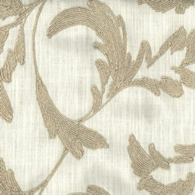 Norbar Fabric Namath Natural 67% VISCOSE 33% LINEN INDIA 21"V 17"H 54 - My Fabric Connection -