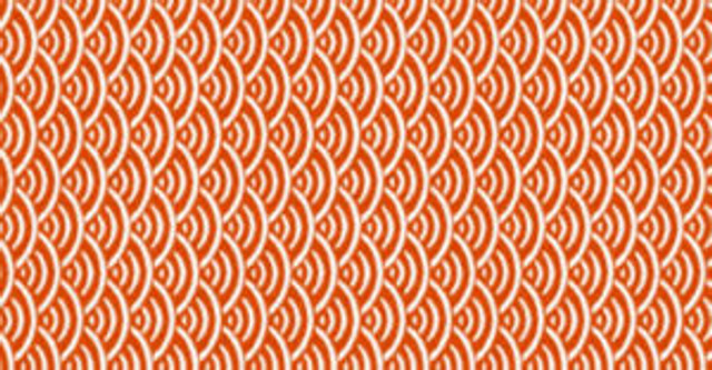 Norbar Fabric Ostrow Orange 25 INSIDE OUT 100% SOLUTION DYED ACRYLIC GERMANY 2 1/4"V 2 1/4"H 54 - My Fabric Connection -