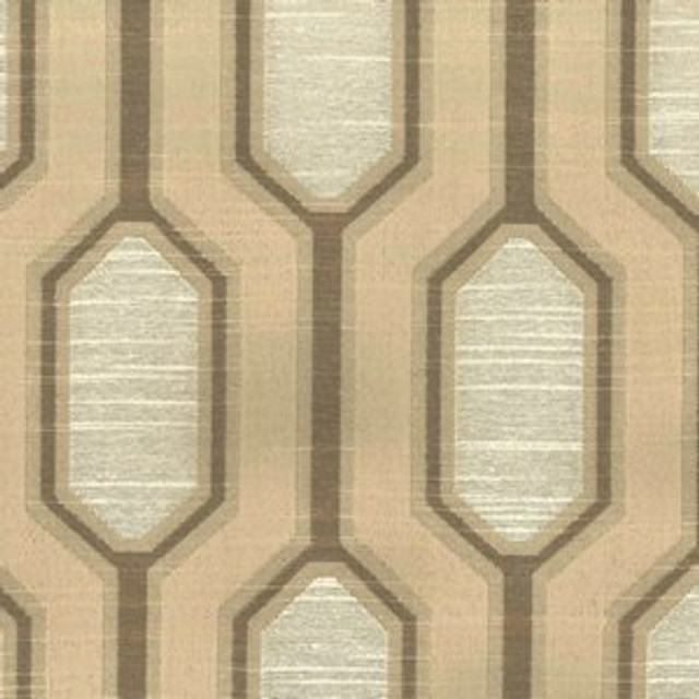Norbar Fabric Patricia Latte DESTINY 58% POLYESTER 42% COTTON INDIA 6 7/8"V 4 1/2"H 54 - My Fabric Connection -