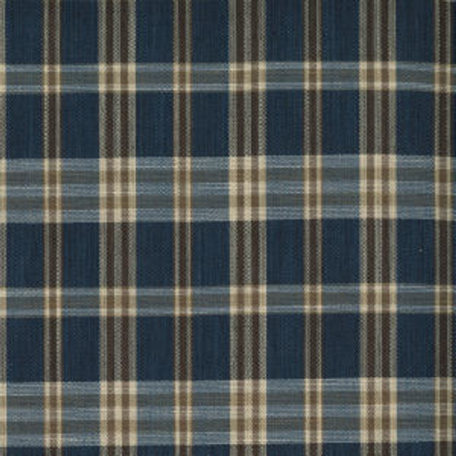 Norbar Fabric Pollack Midnight CHECKER 100% POLYESTER CHINA 3 3/4" 3 3/4"H 56 - My Fabric Connection -