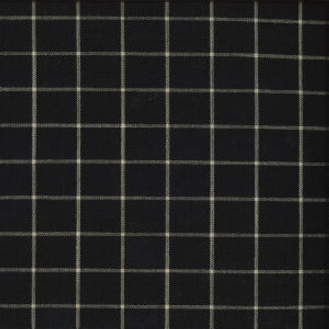 Norbar Fabric Prague Black CHECKER 100% POLYESTER CHINA 1"V 1"H 56 - My Fabric Connection -