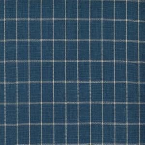 Norbar Fabric Prague Wedgewood CHECKER 100% POLYESTER CHINA 1"V 1"H 56 - My Fabric Connection -