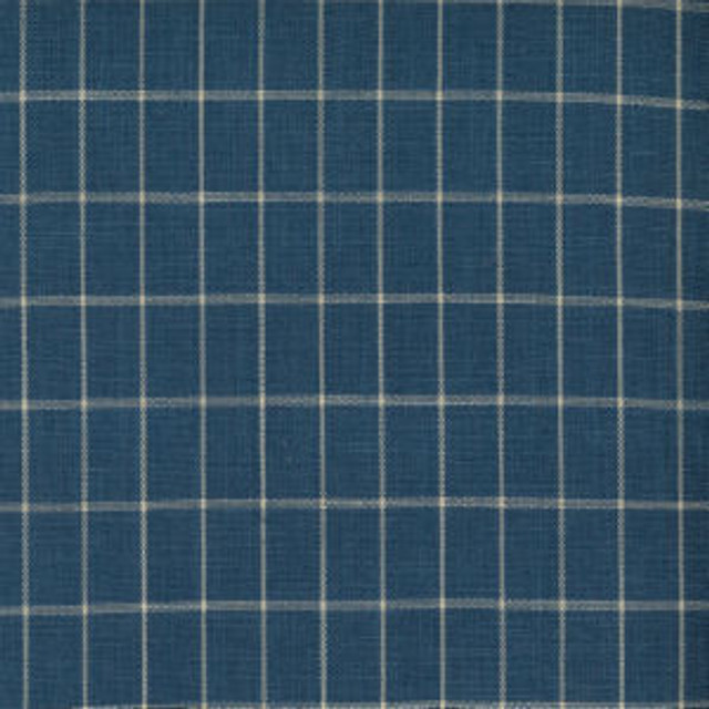 Norbar Fabric Prague Wedgewood CHECKER 100% POLYESTER CHINA 1"V 1"H 56 - My Fabric Connection -