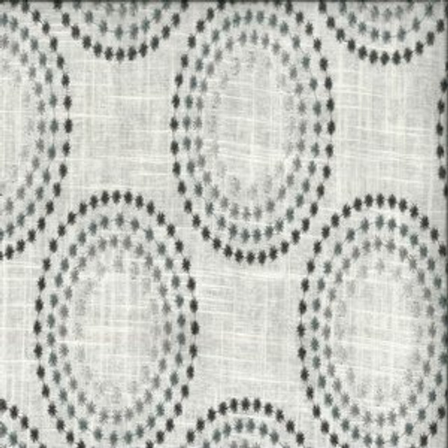 Norbar Fabric Salem Onyx 55% LINEN 45% RAYON CHINA 7 1/2"V 8"H 56 - My Fabric Connection -