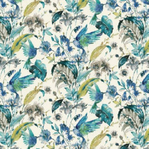 Norbar Fabric Swiss Dream Blue PRISM CARNIVAL 100% COTTON INDIA 17 1/2"V 27 1/4"H 54 - My Fabric Connection -