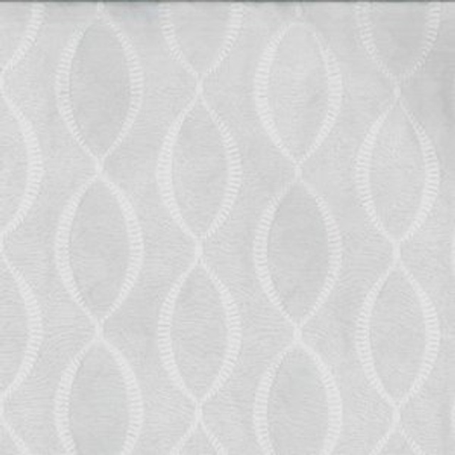 Norbar Fabric Zoo Bright White 50% POLYESTER 50% RAYON INDIA 3"V 5"H 51 - My Fabric Connection -