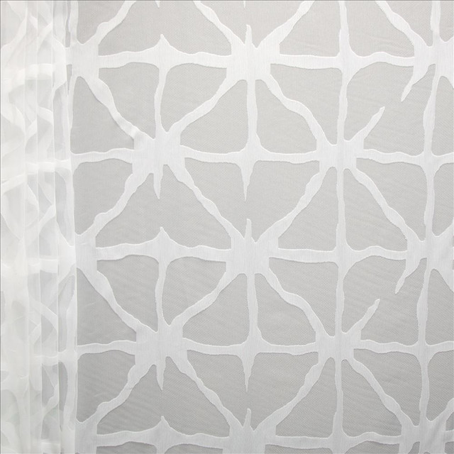 Kasmir Fabric Jacqueline Snow 1465 100% Polyester
 TURKEY Not Tested Horizontal: 29 4/8 inches and Vertical: 15 5/8 inches 118 - My Fabric Connection -