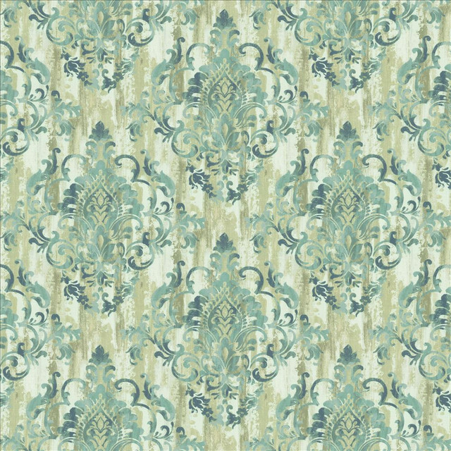 Kasmir Fabric Juliette Damask Teal 1453 100% Cotton
 SOUTH KOREA 15,000 Wyzenbeek Double Rubs Horizontal: 27 inches and Vertical: 24 6/8 inches 54 - My Fabric Connection -