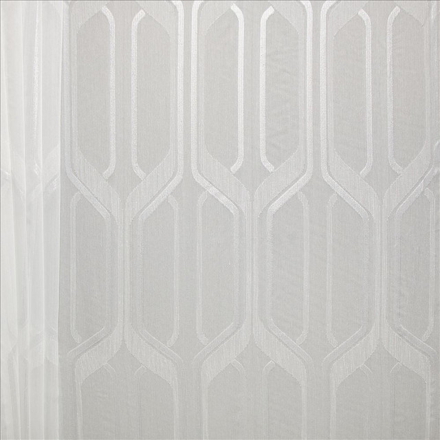 Kasmir Fabric Mina Snow 1465 100% Polyester
 TURKEY Not Tested Horizontal: 9 inches and Vertical: 22 4/8 inches 118 - My Fabric Connection -