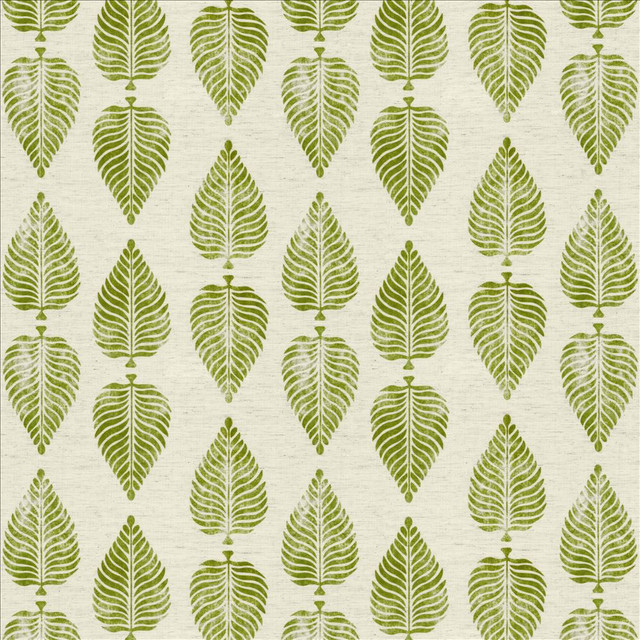 Kasmir Fabric Turning Leaf Green 1455 97% Polyester
3% Linen
 CHINA 30,000 Wyzenbeek Double Rubs Horizontal: 13 4/8 inches and Vertical: 12 4/8 inches 54 - My Fabric Connection -