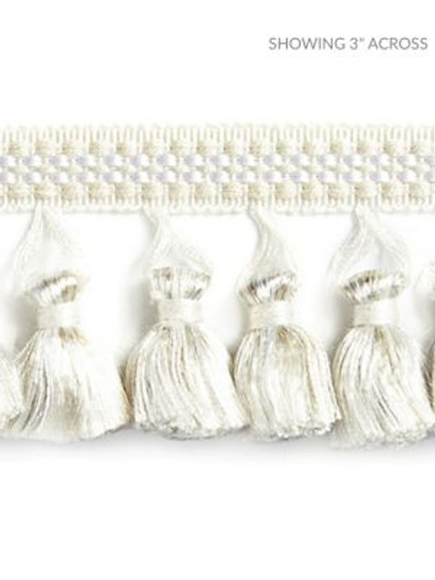 Scalamandre Trim Plaza Tassel Fringe Winter SCFT15050001 NOVANTA PASSEMENTERIE 54% FIBRANNE 46% RAYON CHINA LIGHT DUTY Horizontal: 0" and Vertical: 0" 2.25 - My Fabric Connection -