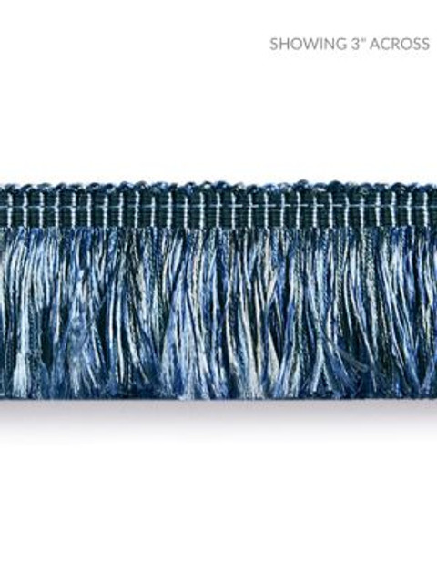 Scalamandre Trim Gripsholm Brush Fringe Marina SCFC14970009 NOVANTA PASSEMENTERIE 52% FIBRANNE 45 % RAYON 3% POLYESTER CHINA LIGHT DUTY Horizontal: 0" and Vertical: 0" 1.5 - My Fabric Connection -
