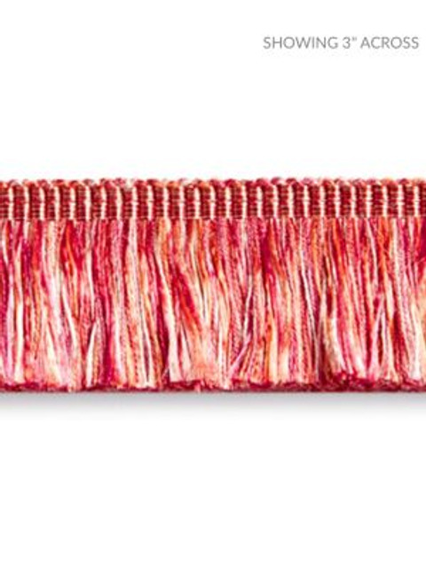 Scalamandre Trim Gripsholm Brush Fringe Azalea SCFC14970010 NOVANTA PASSEMENTERIE 52% FIBRANNE 45 % RAYON 3% POLYESTER CHINA LIGHT DUTY Horizontal: 0" and Vertical: 0" 1.5 - My Fabric Connection -