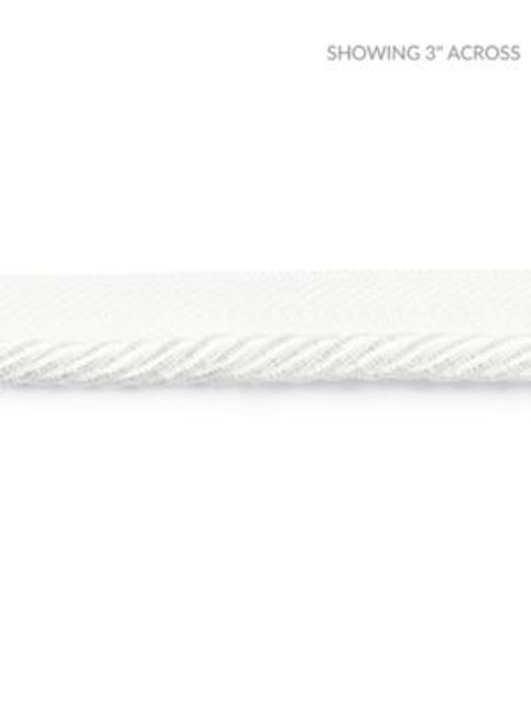 Scalamandre Trim Boulevard Cord Ice SCC3140001 NOVANTA PASSEMENTERIE 15% POLYESTER 1% ACRYLIC, 48% COTTON 19% RAYON 17% FIBRANNE CHINA LIGHT DUTY Horizontal: 0" and Vertical: 0" 0.25 - My Fabric Connection -