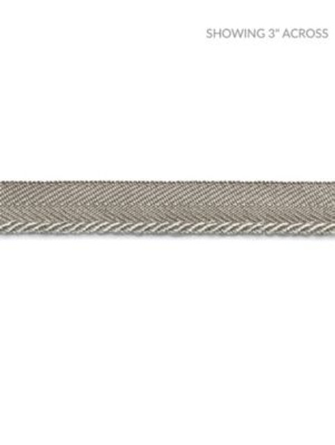 Scalamandre Trim Avenue Cord Stone SCC3150021 NOVANTA PASSEMENTERIE 16% FIBRANNE 2% ACRYLIC, 38% POLYESTER 26% COTTON 18% RAYON CHINA LIGHT DUTY Horizontal: 0" and Vertical: 0" 0.13 - My Fabric Connection -