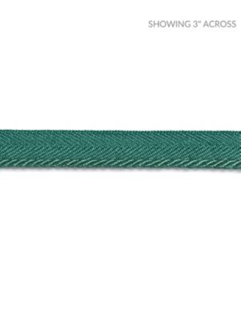 Scalamandre Trim Avenue Cord Emerald Isle SCC3150017 NOVANTA PASSEMENTERIE 16% FIBRANNE 2% ACRYLIC, 38% POLYESTER 26% COTTON 18% RAYON CHINA LIGHT DUTY Horizontal: 0" and Vertical: 0" 0.13 - My Fabric Connection -