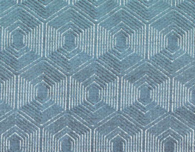 Norbar Fabric Daytona Indigo 61% VISCOSE 24% POLYESTER INDIA 4 1/2"V 2 1/4"H 54 - My Fabric Connection -
