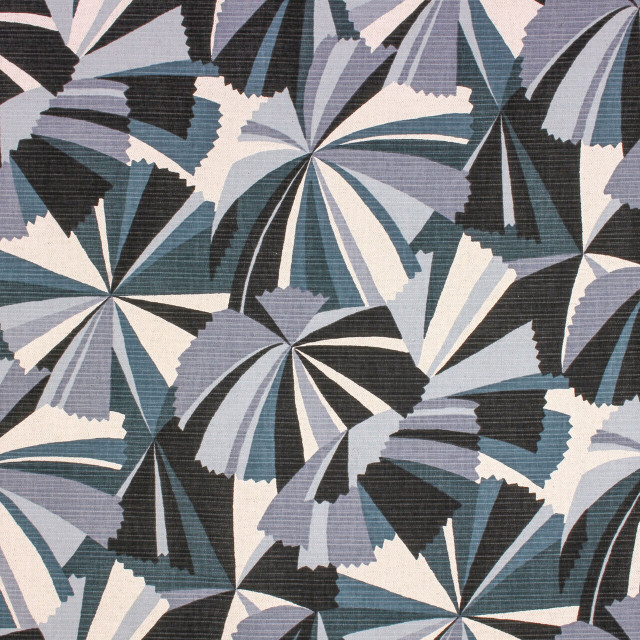 Norbar Fabric Tulsa Indigo 80% COTTON 20% LINEN ISRAEL 25 1/4"V 13 1/3"H 54 - My Fabric Connection -