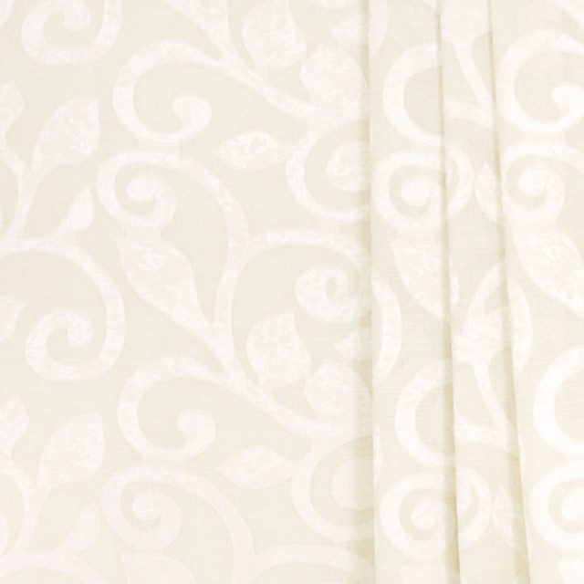 Carole Fabric Scroll Away Parchment Sheer Marvel 90% Polyester, 10% Linen CHINA N/A </p><p>Repeat: 20 7/8" V, 14 3/4" H 118" - My Fabric Connection -