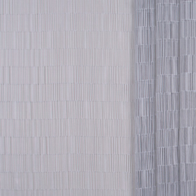 Carole Fabric Lined Up Platinum Sheer Marvel 100% Polyester CHINA N/A </p><p>Repeat: 8" V, 4 1/8" H 118" - My Fabric Connection -