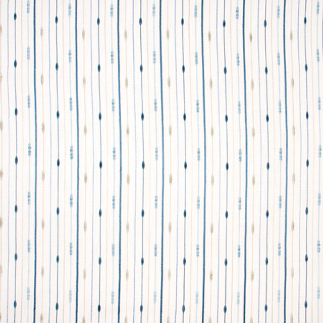 Carole Fabric In A Row Bluejay Haven 100% Polyester India Passes 30,000 Double Rubs Wyzenbeek </p><p>Repeat: 6 1/4" V, 5 1/4" H 5275" - My Fabric Connection -