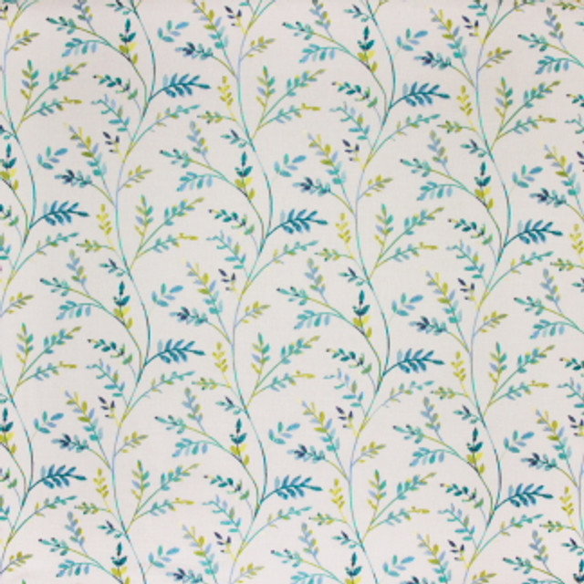 Carole Fabric Laughter Caribbean Looking Glass 58% Cotton, 42% Polyester INDIA </p><p>Repeat: 18 1/2" V, 17" H 51" - My Fabric Connection -