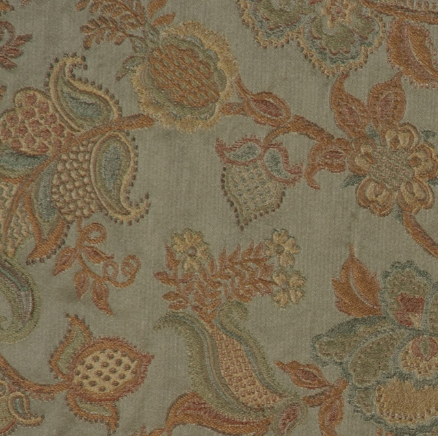 RM CoCo Fabric W07942 5 Serene Celadon 52% Silk 48% Cotton Horizontal: 12.75 and Vertical: 13.5 54 - My Fabric Connection -