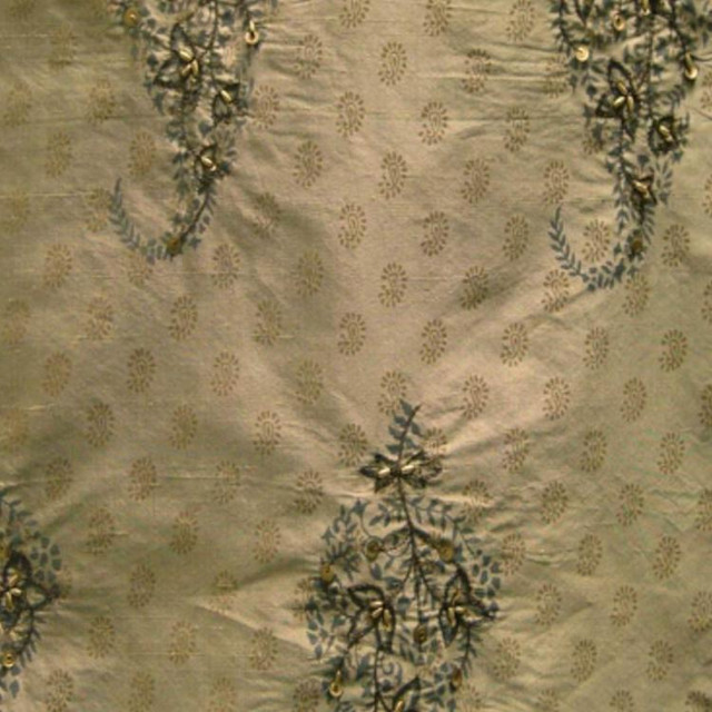 RM CoCo Fabric Trump Tawny Gold Destined For Greatness - Wesco 100% SILK Horizontal: 8 and Vertical: 17.25 48 - My Fabric Connection -